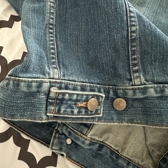 * LUCKY BRAND MENS DUNGAREES DENIM JACKET. BLUE. SIZE Large EUC - Picture 6 of 15